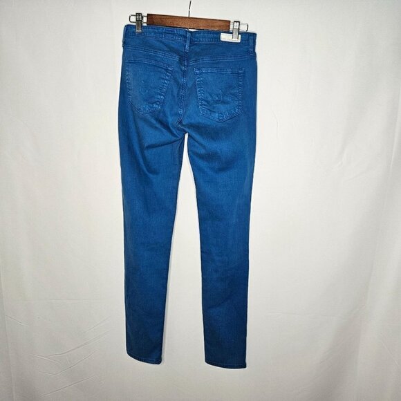 Adriano Goldschmied Size 28R The Prima Mid-Rise Cigarette Blue Mariner Jean - Picture 6 of 13